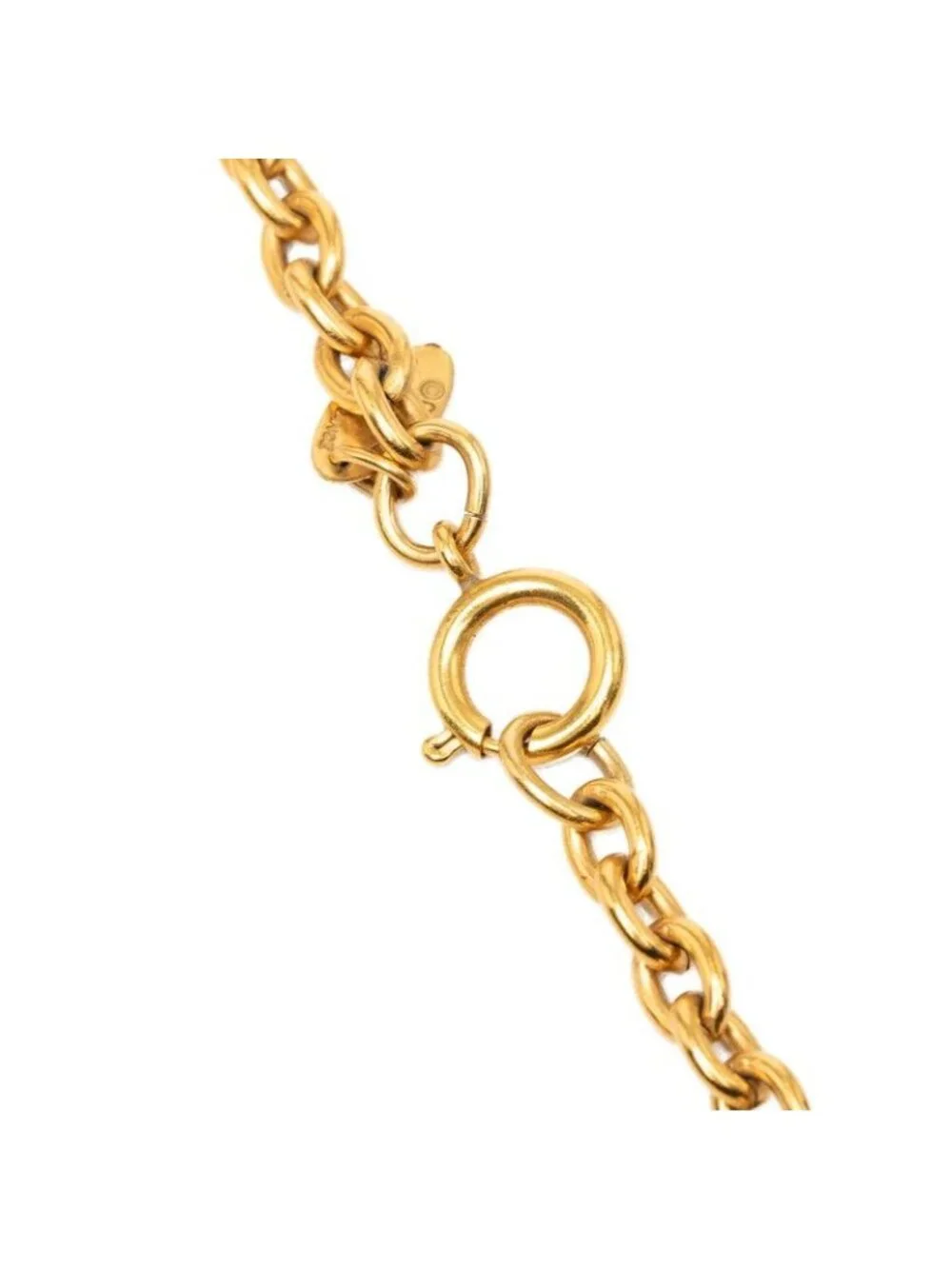 Chanel Logo Necklace Gold Plated